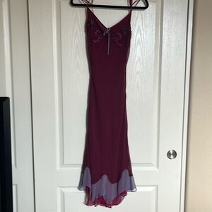 Vintage NWT Betsy Johnson silk slip dress